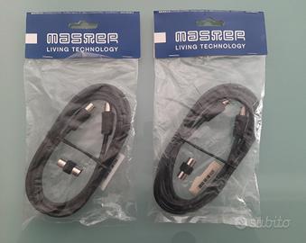 Set di n. 2 cavi per antenna 2 metri