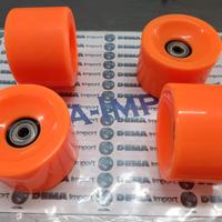 Ruote ricambio skateboard 73x51mm + cuscinetti