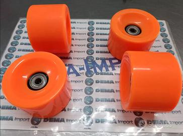 Ruote ricambio skateboard 73x51mm + cuscinetti