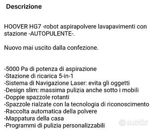 robot lava e asciuga hoover 