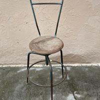 Sgabello tipo Industriale Vintage