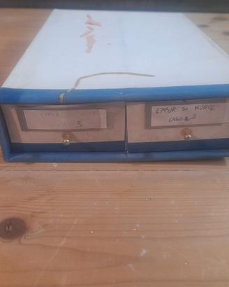 Cassettiera Vintage in Cartone Rigido