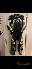 Tuta in pelle da moto divisibile