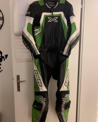 Tuta in pelle da moto divisibile
