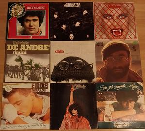 Lotto 9 LP italiani in vinile Battisti Zero Dalla