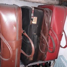 Valigie vintage ecopelle anni 60 e 70