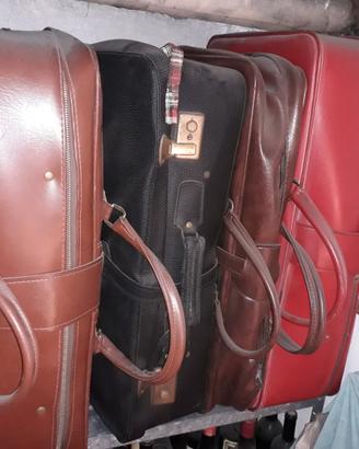 Valigie vintage ecopelle anni 60 e 70