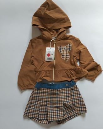 Completo felpa gonna-pantaloncino original marins