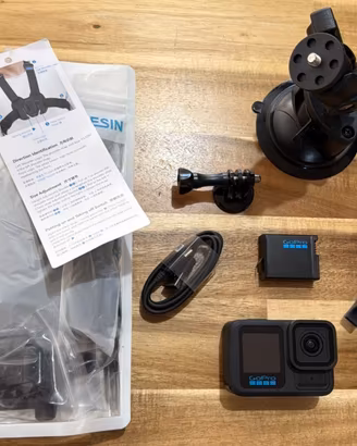 Go pro 13 black + accessori moto e sport