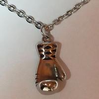 Collana /portachiave guantone boxe  in acciaio