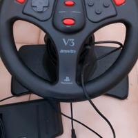 volante e pedali per videogioco