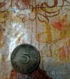 moneta tedesca 5 pfeening anno 1971