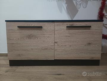 parete attrezzata più mobile distaccato