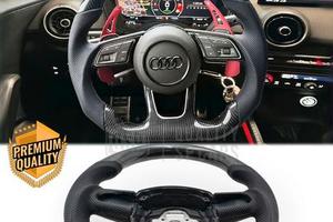 VOLANTE Sportivo Per Audi Q2 SQ2 Carbonio e Pelle