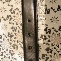 Cintura uomo nera Valentino, vera pelle, cm 120