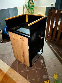 BARBECUE a gas con pietra lavica( artigianale)