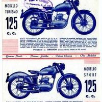 Moto Morini 125 2T Turismo Sport depliant original