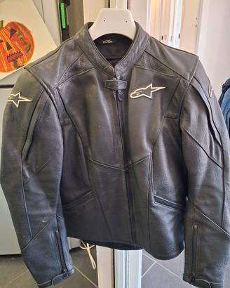 Giacca moto alpinestars stella donna pelle 46