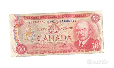 Banconota 50 Dollari Canada 1975 - Mackenzie King