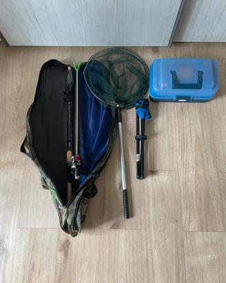 Set Completo Pesca Canna Camor+Mulinello+Accessori