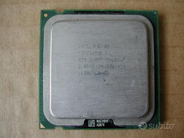 CPU Intel Pentium D 2,8 GHz e dissipatore LGA775