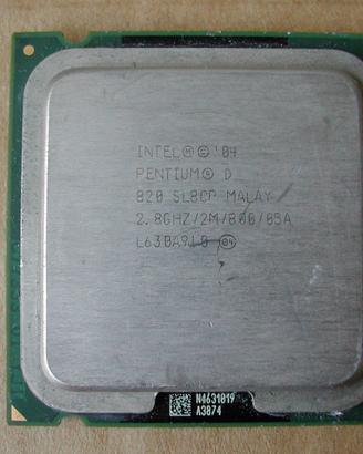 CPU Intel Pentium D 2,8 GHz e dissipatore LGA775