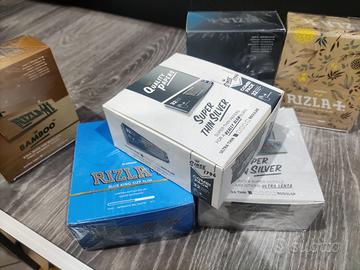 CARTINE LUNGHE RIZLA SILVER BLU NATURA BAMBOO PREC - Collezionismo In  vendita a Catanzaro