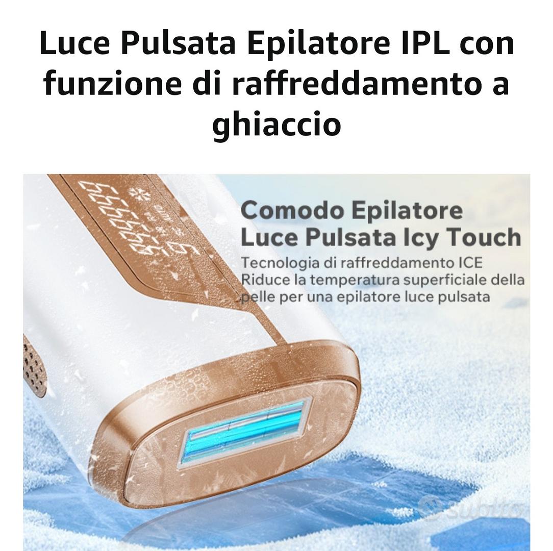 Epilatore Luce Pulsata Depilatore Luce Pulsata 9 Livelli di Energia 2  Funzioni IPL Epilatore Laser Peli a Casa Donna e uomo Epilatore a Luce  Pulsata