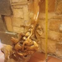Scultura legno naturale ulivo