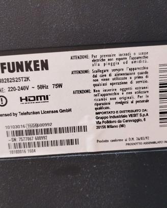 televisore telefunken
