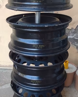 set di 4 cerchi Renault Dacia con supporto