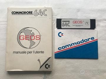 GEOS Commodore 64 C64 ORIGINALE + Manuale ITALIANO