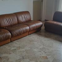 Divano in pelle sedute staccabili