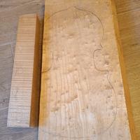 legno liuteria violino - set acero occhiolinato 