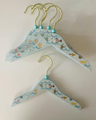 Set 6 appendiabiti bambini in legno Zara Home