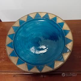 PORTA FRUTTA CENTROTAVOLA MAROCCO BLU E ORO 