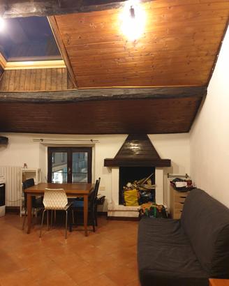 Monolocale con caminetto