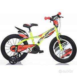 Bicicletta 16” raptor gialla