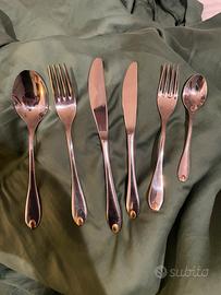 Servizio posate INOXPRAN da 74 pezzi manca un cucc