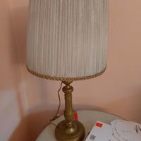 Coppia di abat-jour candelieri in ottone metà ‘800