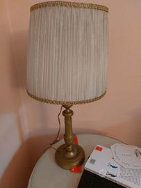 Coppia di abat-jour candelieri in ottone metà ‘800