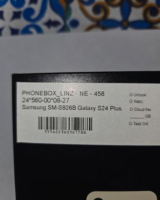 Samsung S24 plus 