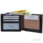 Portafoglio nero marrone 123-blacktan