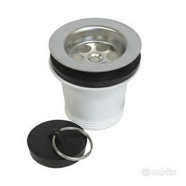 PILETTA MOPLEN S/TROPPO PIENO 1"1/2 X LAVELLO INOX