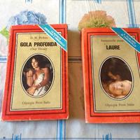 2 libri storici rari "laure" e "gola profonda"