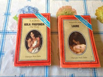 2 libri storici rari "laure" e "gola profonda"