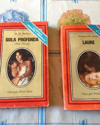 2 libri storici rari "laure" e "gola profonda"