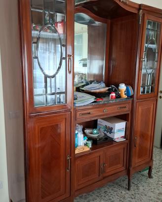 vetrinetta piuma di mogano primi 900