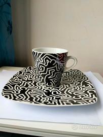 Set Keith Haring Tazza + Piatto Tognana