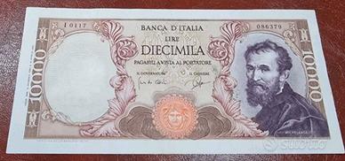 RARA DIECIMILA 10000 LIRE MICHELANGELO REPUBBLICA